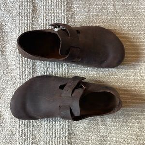 EUC Birkenstock London brown leather, 39 regular